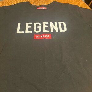 CCM Legend Hockey Black T-Shirt 2XL